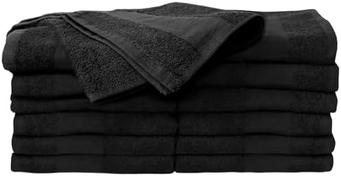 ForPro 24ct Bleach Tough Salon Towels, 16Wx27L in, Cool Grey, 100% Cotton | for Salon, Spa & Gym Use, Hand Towels, Bleach-Safe Salon Towels, Absorbent Spa Towels, Barber Towels, Salon & Spa Essentials
