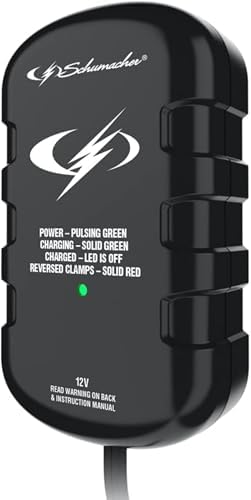 Schumacher Electric SC1278 Automatic Car Battery Maintainer - 12V Battery Charger for Power Sport, Car and Boat Batteries - 0.75 Amp for Standard