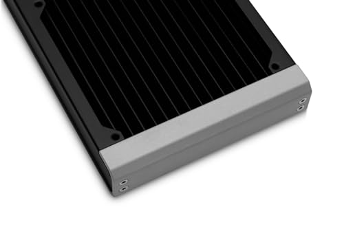 EKWB EK-Quantum Surface S360, Black, 360mm PC Radiator, 30mm Thick, 3 x 120mm Fan Mounts, 2X G1/4" Ports for Custom PC Water Cooling