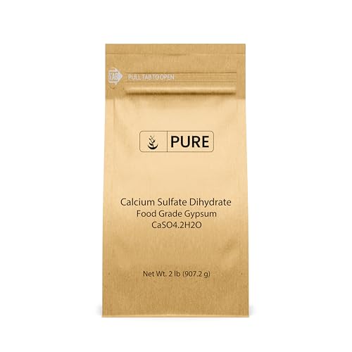 Pure Original Ingredients Calcium Sulfate (2 lb) Baking, Water Treatment & Gardening