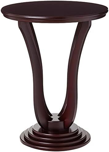 Frenchi Furniture Table, L 19.70 inch x W 19.70 inch x H 25.80 inch, Espresso