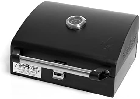 Camp Chef Deluxe BBQ Grill Box, Single Burner Accessory, Cooking Dimensions: 14 in. x 16 in, Black