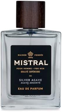 Mistral Bourbon Vanilla Eau de Parfum for Men, Men's Cologne, 3.4 Oz | Warm & Sweet Masculine Scent with Vanilla, Patchouli & Sandalwood, Cruelty-Free, Long-Lasting Perfume, Made in France