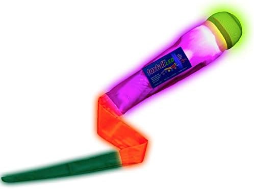 LED - Outdoor Throw and Catch Light Up Game - Foam Ball & Tail Glow at Night - Play in The Dark - Fun Gift Idea for Kids & Adults, Boys & Girls