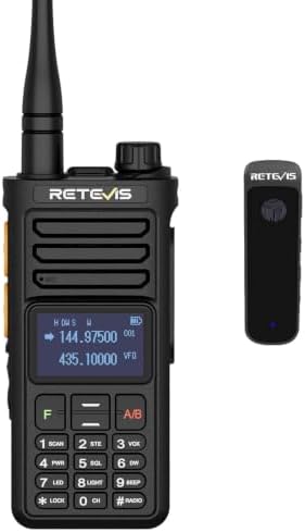 Retevis RA89R Ham Radio with Cross-Band Repeater, Long Range Radio | for Emergency, Survival, with APP Setting, Dual Band, High Power, IP54, Handheld, Long Range, 2800mAh USB-C Rechargeable