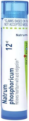Boiron Natrum Phosphoricum 12C for Heartburn with Acid Indigestion - 80 Pellets | Single-medicine homeopathic pellets for Heartburn with acid
