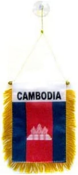 AZ FLAG Nicaragua Pennant 4x6 in 100D Polyester Suction Cup | Outdoor use Nicaraguan 15x10 cm triangular pennant stitched edges and reinforced finish