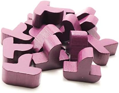 Purple Ships Expansion Wood Replacement Pieces for Settlers of Catan: Seafarers Edition