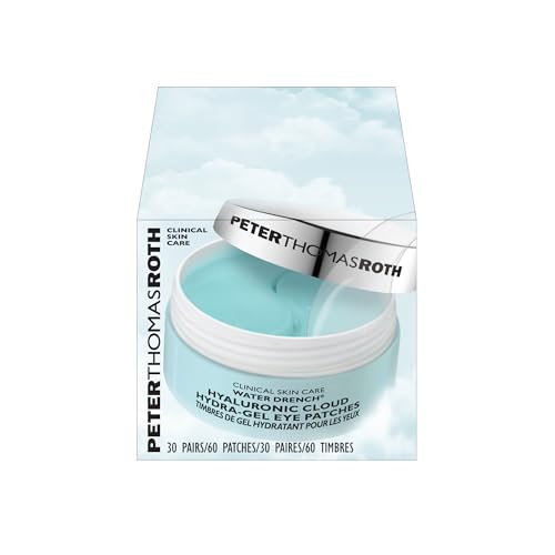 Peter Thomas Roth | Water Drench® Hyaluronic Cloud Hydra-Gel Eye Patches | Hyaluronic Acid Eye Masks for Hydration and Dark Circles