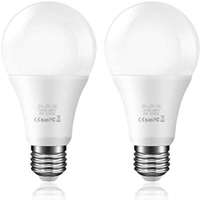 Dusk to Dawn Light Bulb, Sensor LED Bulbs Smart Lights Bulb 5W A19 Automatic On/Off