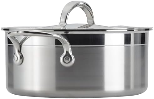 Hestan ProBond Forged - Professional Clad Stainless Steel Soup Pot, 3 Quart, Induction Compatible