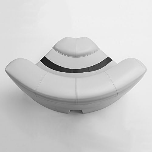 Wise BM11002-989 Premier Series Pontoon 32" Bow Radius Corner Seat Cushion Set, Platinum/Wineberry/Manatee