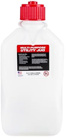 VP Racing 35221-CA, 5.5 Gallon Square Motorsport Jug Patriotic with 14" Standard Hose (2 Pack)