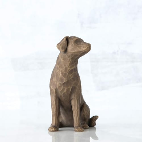 Willow Tree Love My Dog (Light), Sculpted Hand-Painted Figure | Cast from a Susan Lordi Original Carving, Gift for Dog Lovers, Celebrates the Loving Bond Between People and Their Dogs