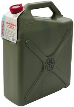 Reliance Products Desert Patrol 6 Gallon Rigid Water Container, Green , 14.8 Inch x 6.3 Inch x 19.0 Inch