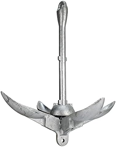 Extreme Max 3006.6542 BoatTector Galvanized Folding Anchor - 1.5 lbs.