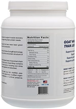 Goat Whey Protein | Grass-Fed | from Pastured Goats- Natural Vanilla