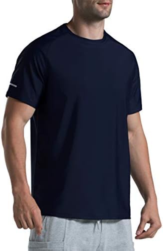 THE GYM PEOPLE Men's Cooling Running Shirts Ice Silk UPF 50+ Workout Tshirt