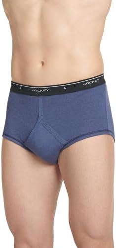 Jockey Classic Full Rise Brief- 6 Pack - 100% Cotton Underwear for Men