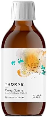 THORNE - Omega Superb - Fish Oil Liquid Supplement with EPA & DHA - Supports Brain, Skin