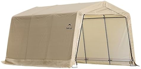 ShelterLogic Replacement Cover Kit (Frame Not Included) 10x15x8 Peak 805442 (14.5oz PVC Tan)