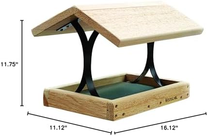 Woodlink Cedar Fly-Thru Bird Feeder, Cedar