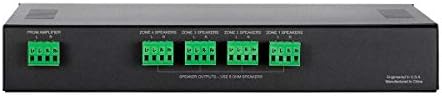 Monoprice SS-4 Premium 4 Channel Speaker Selector, with Impedance Protection, Supports 12-16 AWG Speaker Wire, Individual Zone On/Off Buttons, 138157