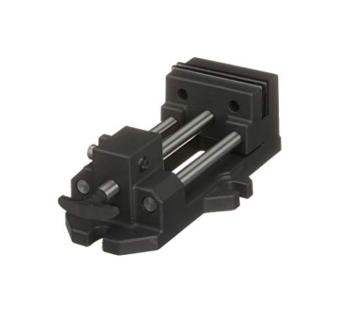 HHIP 3900-0183 Pro-Series High Grade Iron Quick Slide Drill Press Vise, 3" Width x 1.25" Depth Jaw, 3.5" Jaw Opening (Pack of 1), Silver