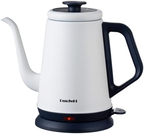 DmofwHi 1000W Gooseneck Electric Kettle (1.0L), 100% Stainless Steel BPA Free Tea Kettle with Auto Shut - Off Protection