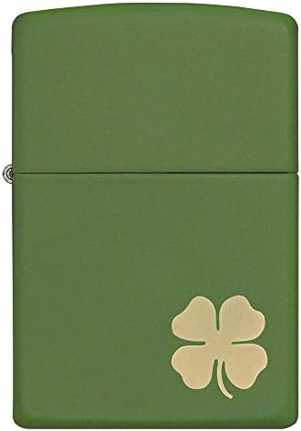 Zippo Clover Design Pocket Lighter, High Polish Chrome, One Size (ZO24699)