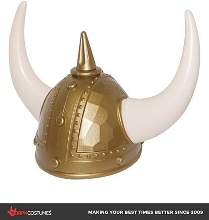 Nicky Bigs Novelties Viking Helmet, Medieval Helmet, Vikings Hat, Viking Costume Accessories, Halloween Costume Accessory