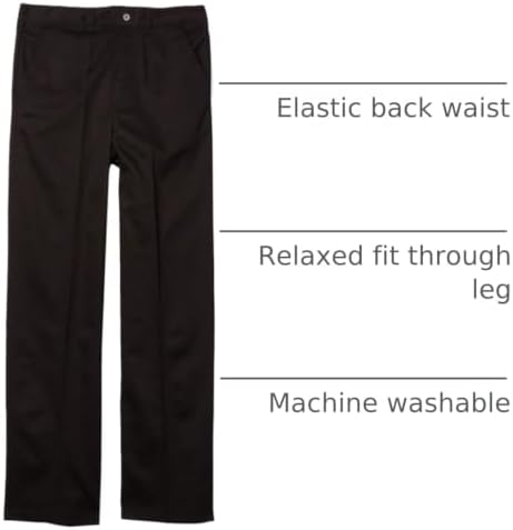 French Toast Boys Pull-On Relaxed Fit School Uniform Pant (Standard & Husky)