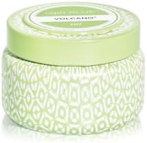 Capri Blue Volcano Printed Travel Tin Jar Candle - Luxury Candle with a Long Lasting Soy Wax Blend - Scented with Tropical & Fruity Fragrance (Blue Color, 8.5 oz)