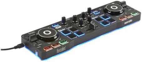 Hercules DJControl Starlight | Pocket USB DJ Controller with Serato DJ Lite, Touch-Sensitive Jog Wheels