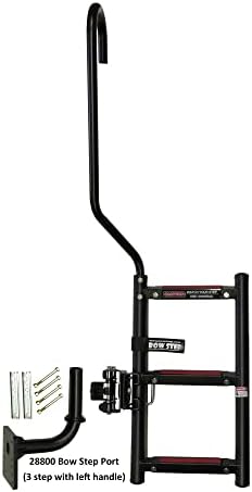 Quality Mark 28801 Bow Step - 3-Step, Starboard , Black