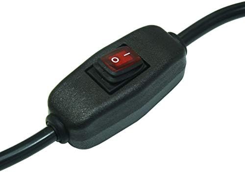 6ft 18 Gauge 3 Prong Heavy Duty Power Cord with Inline Switch