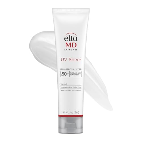 EltaMD UV Sheer Face and Body Sunscreen with Zinc Oxide, SPF 50+, 1.7 oz