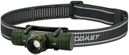 Coast XPH30R 1200 Lumen USB-C Rechargeable Dual Power Headlamp with Twist Focus Beam and Magnetic Base, 4.37 oz. - Black