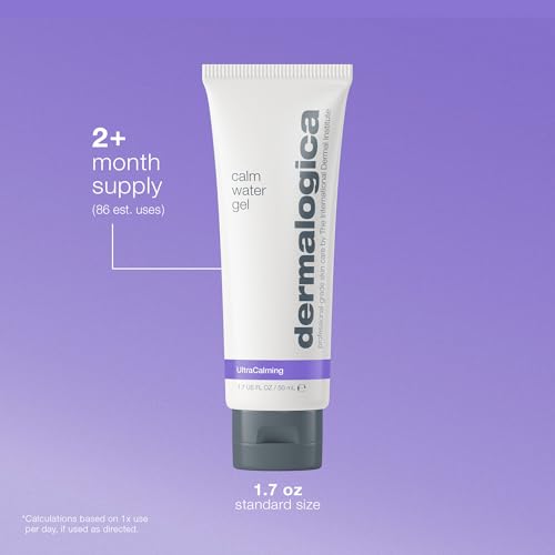 Dermalogica Calm Water Gel Face Moisturizer, 1.7 Fl Oz | Weightless, For Sensitive Skin, Lavender Essential Oil, Supports Healthy Moisture Balance