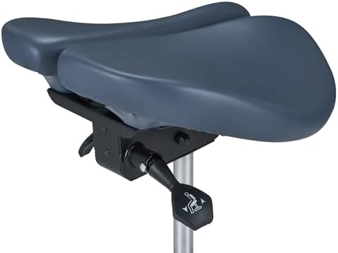 Master Massage Berkeley Ergonomic Split Style Saddle Stool in Royal Blue