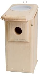 Bird Habitats Open-Top Bluebird House, Predator-Resistant Nest Box