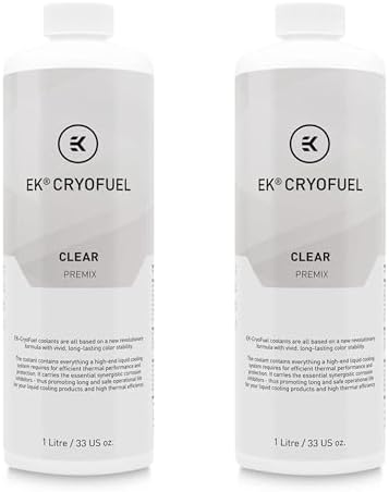 EKWB EK-CryoFuel Premix PC Coolant, 1000mL, Space Black, 2-Pack