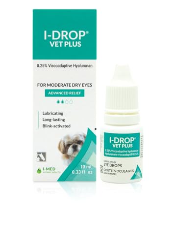 I-DROP Vet Plus Dog Eye Drops, 0.25% Hyaluronan, Seasonal Dry Eye