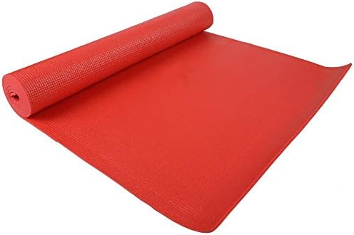 Fitvids All Purpose 1/4-Inch High Density Anti-Tear Exercise Yoga Mat with Carrying Strap, Multiple Colors
