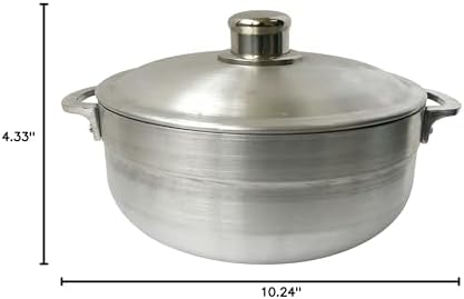 Wee's Beyond Heavy Gauge Caldero Dutch Oven with Aluminum Lid, 3.7 quart, Silver