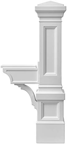 Step2 Atherton Grand Mail Post, Mailbox Not Included, Weather Resistant, Large Outdoor Mail Post, Made of Durable Plastic, Easy Install, Onyx Black