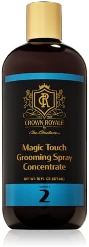 Crown Royale Magic Touch Formula 2 Pet Grooming Spray Concentrate, No Heavy Build-Up, Finishing Spray, Prevents Coat Matting