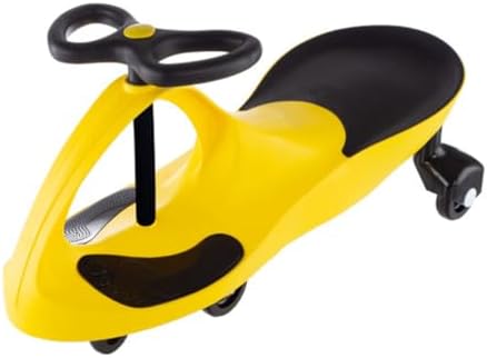 Wiggle Car Ride On Toy - No Batteries, Gears or Pedals - Twist, Swivel, Go - Outdoor Ride Ons for Kids 3 Years and Up by Lil' Rider (Hot Pink)