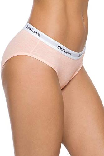 Wealurre Womens Underwear Cotton Bikini Breathable Sport Low Rise Panty for Women Multipack