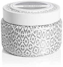 Capri Blue Volcano Printed Travel Tin Jar Candle - Luxury Candle with a Long Lasting Soy Wax Blend - Scented with Tropical & Fruity Fragrance (Blue Color, 8.5 oz)
